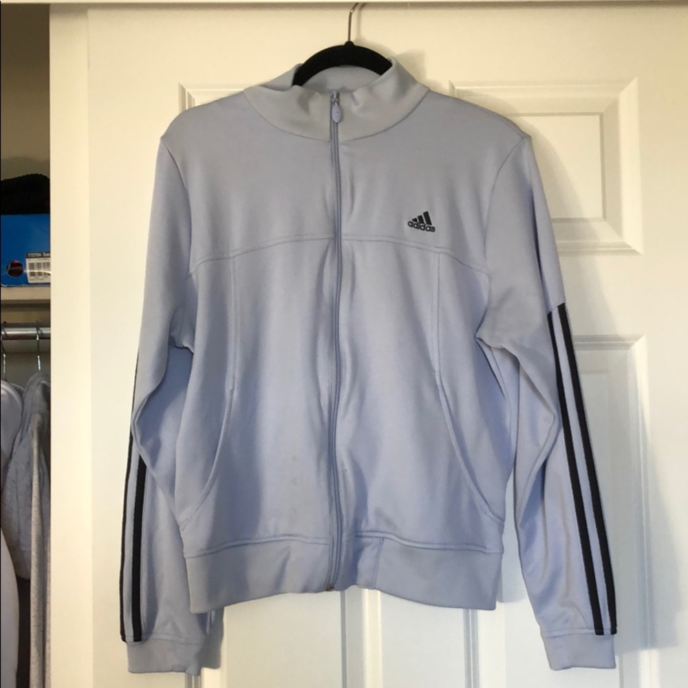 Adidas Zip Up, large fits like medium